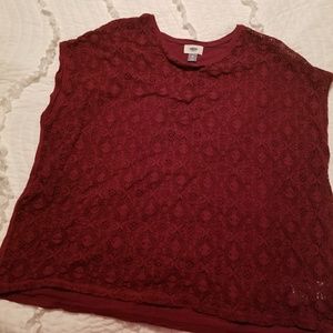 Maurices lace shirt